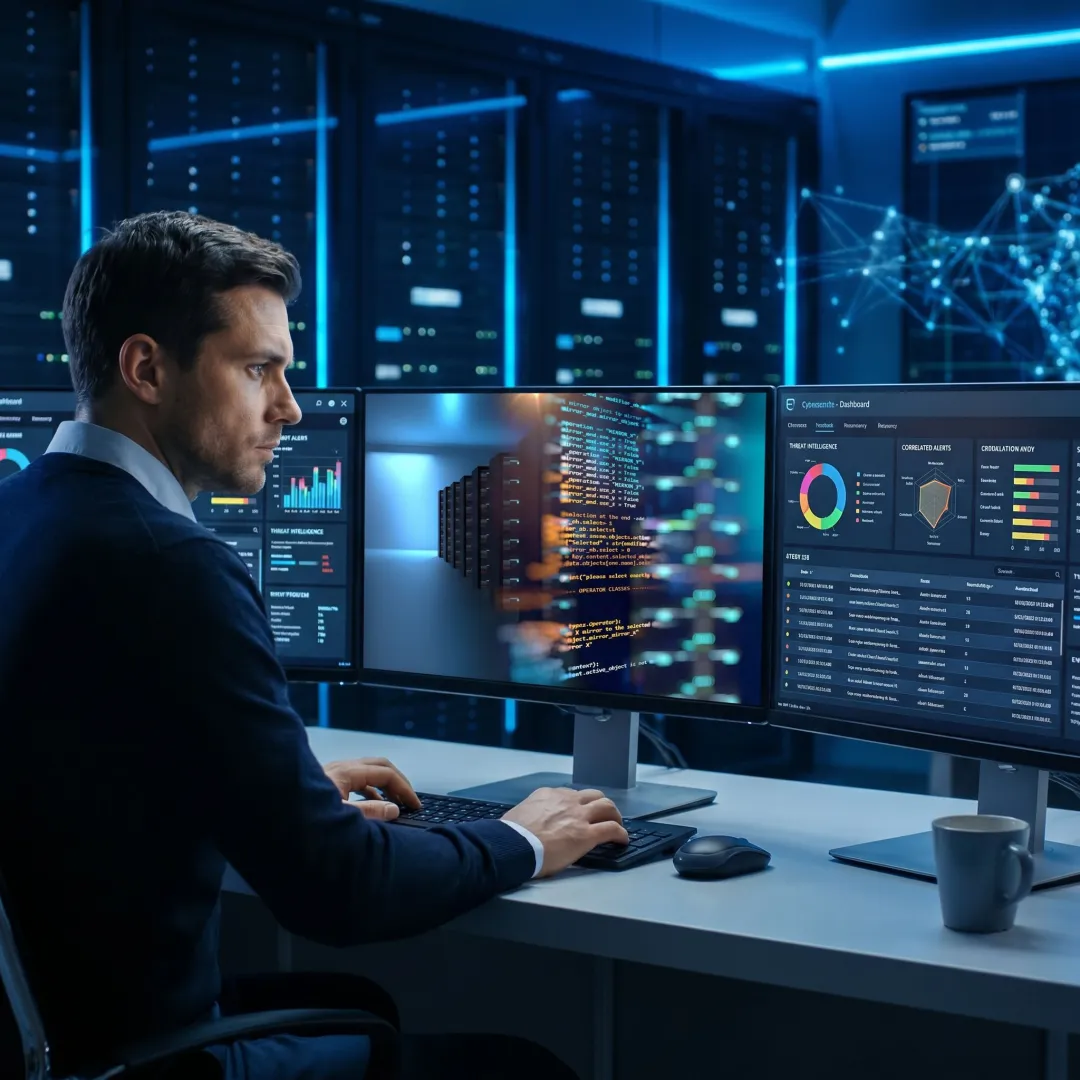 Managed SIEM dashboard and analyst review