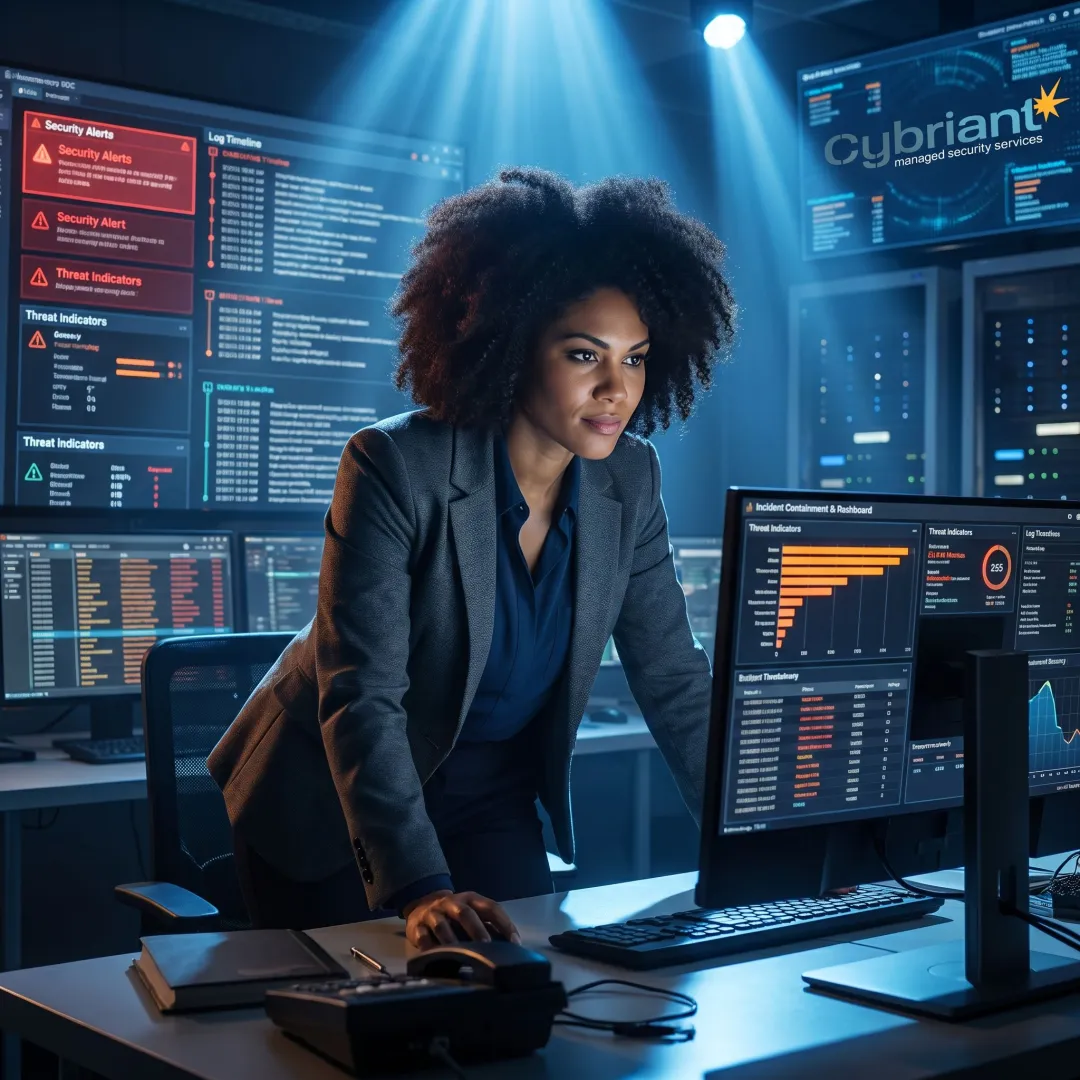 Analyst investigating enterprise cyber incident