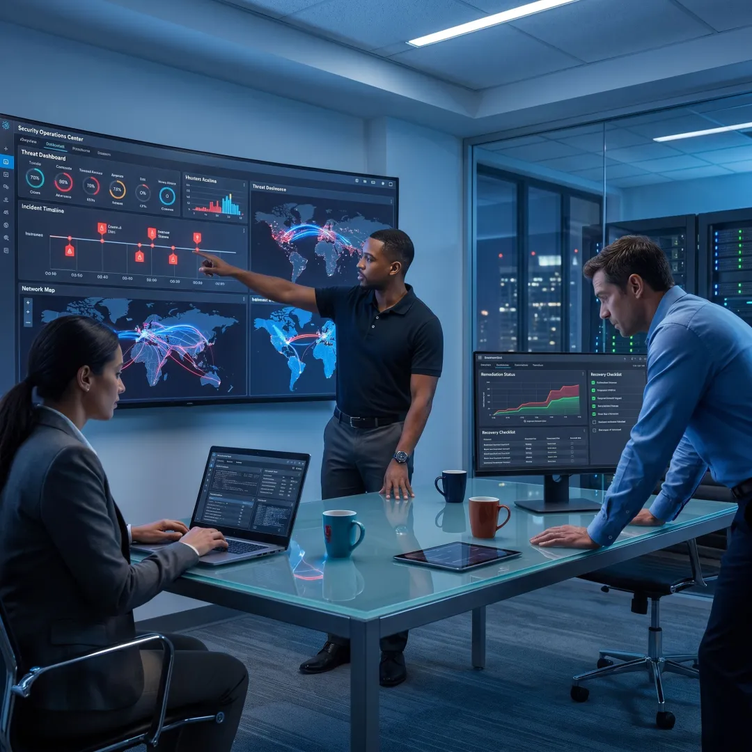Cyber incident response workflow in action