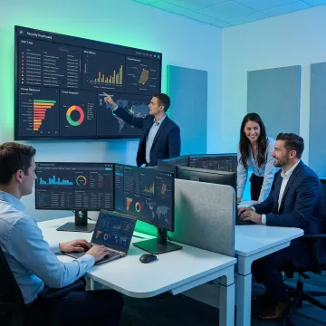 Managed cybersecurity team reviewing alerts