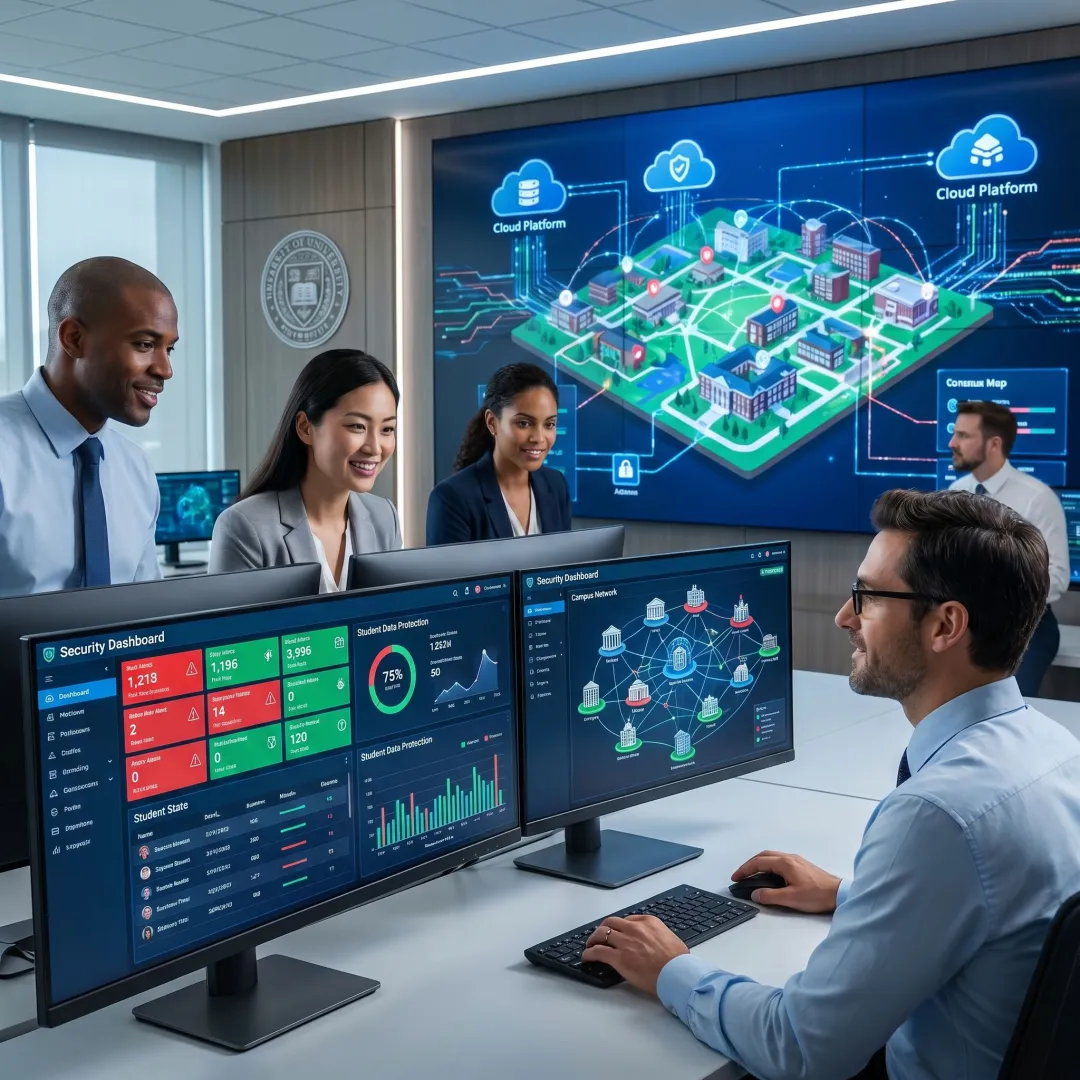 Managed cybersecurity support for educational institutions
