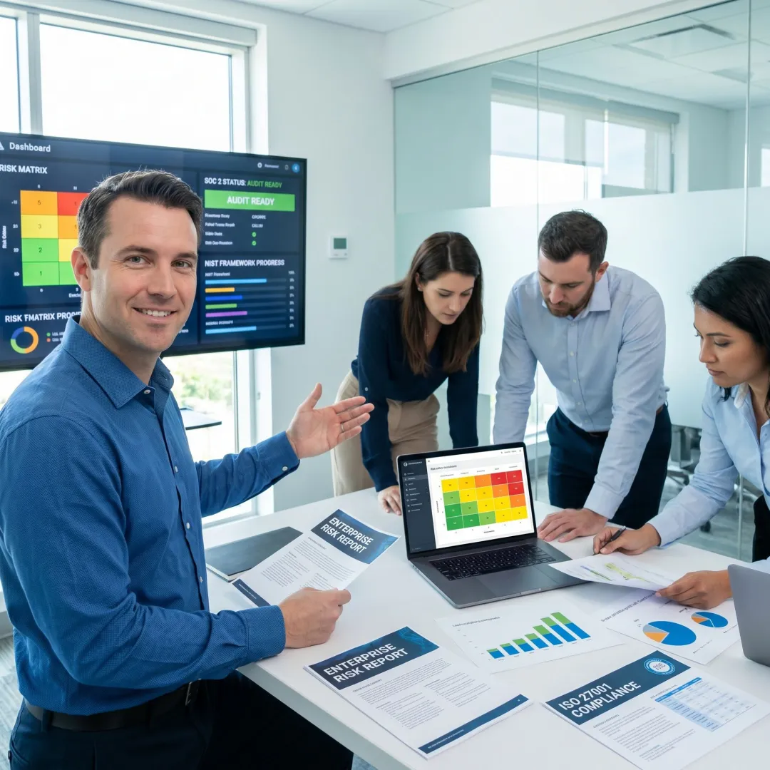 Enterprise cybersecurity risk management planning session