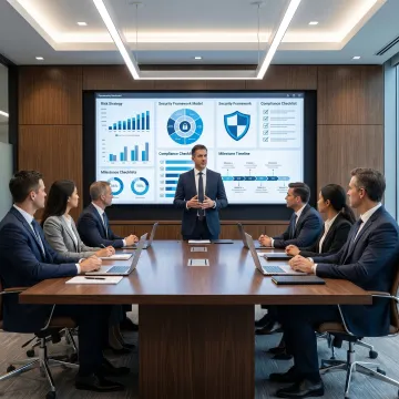 Cybersecurity executive advising a growing business team