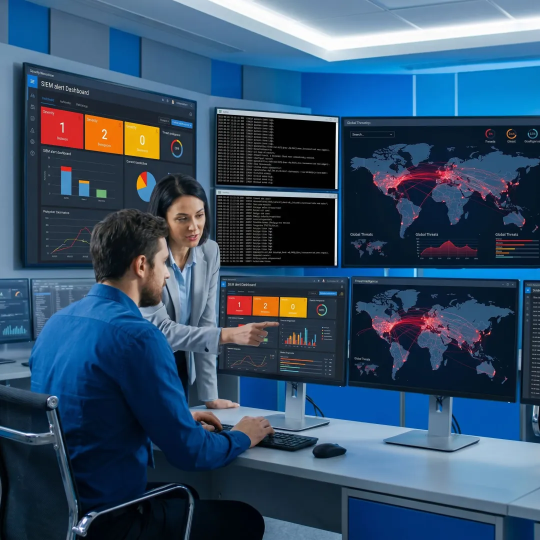 Managed SIEM dashboard review