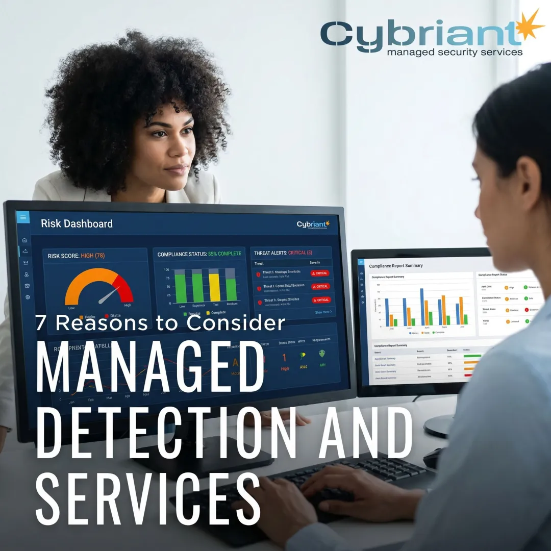 Cybersecurity team reviewing business risk data
