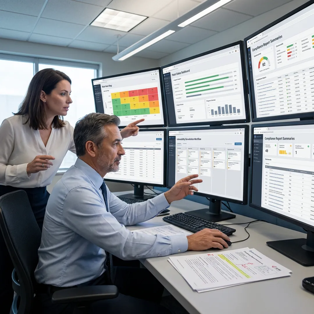 Security team reviewing vulnerability remediation workflow