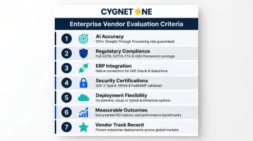 Seven-criteria AI document automation vendor evaluation framework for enterprise selection
