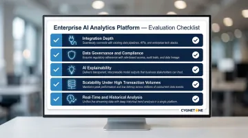 Five key evaluation criteria for selecting enterprise AI analytics platform comparison checklist