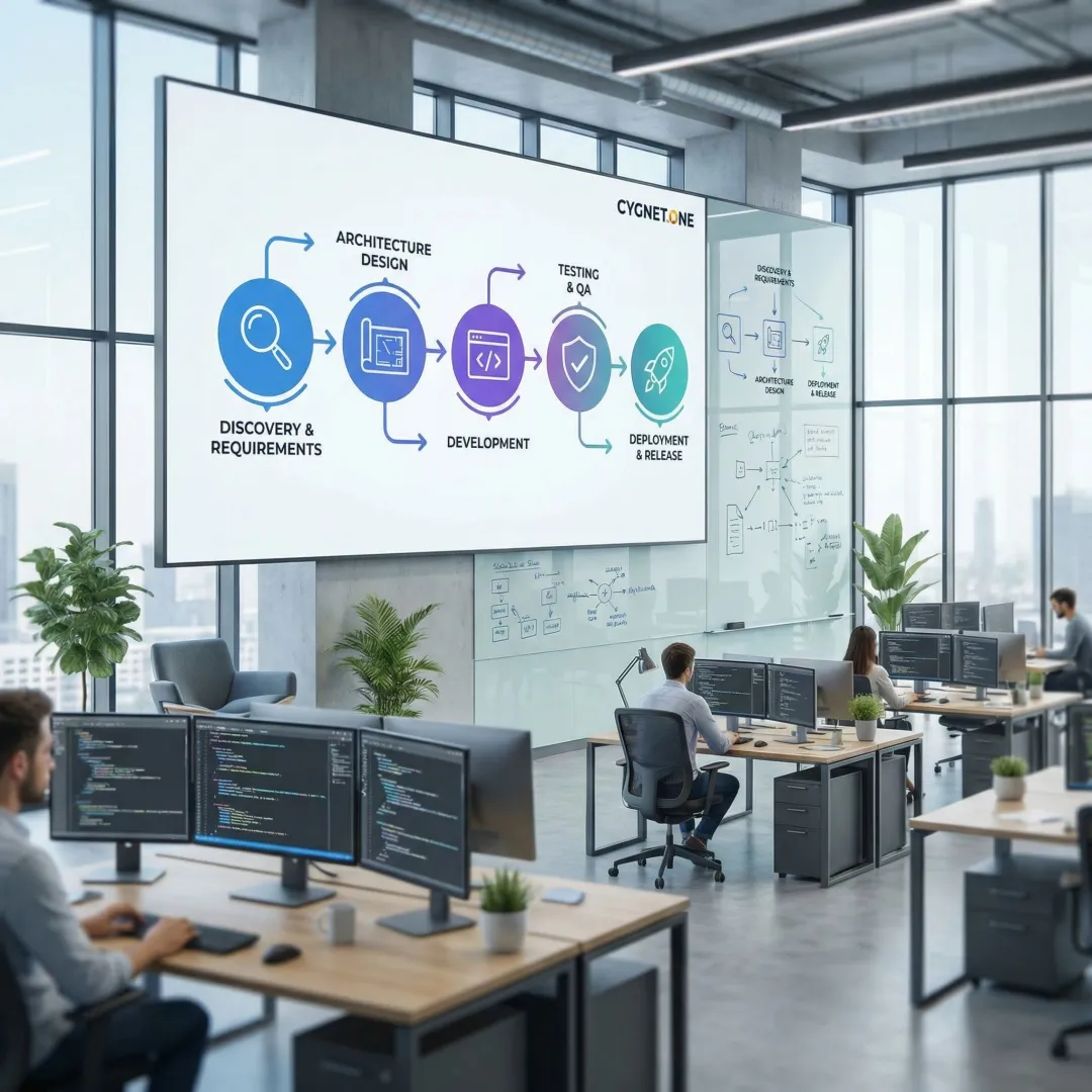 Software product engineering process workflow from discovery to deployment