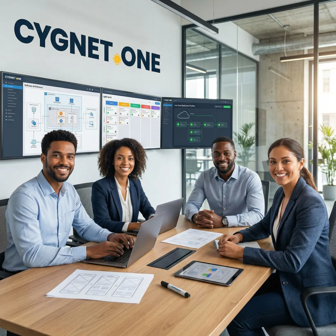 Enterprise engineering team following a structured digital transformation process