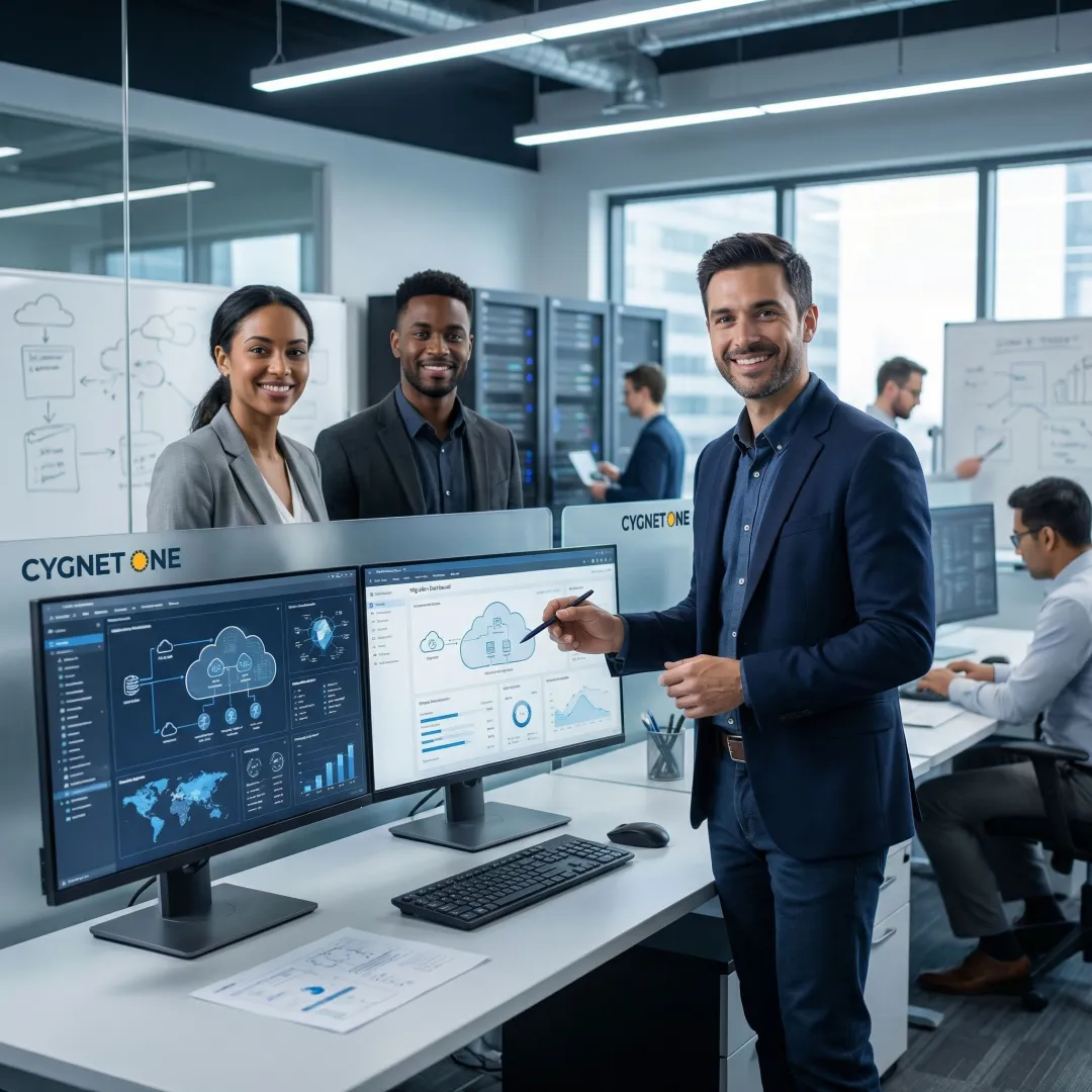 IT engineer executing a structured cloud migration and infrastructure deployment process