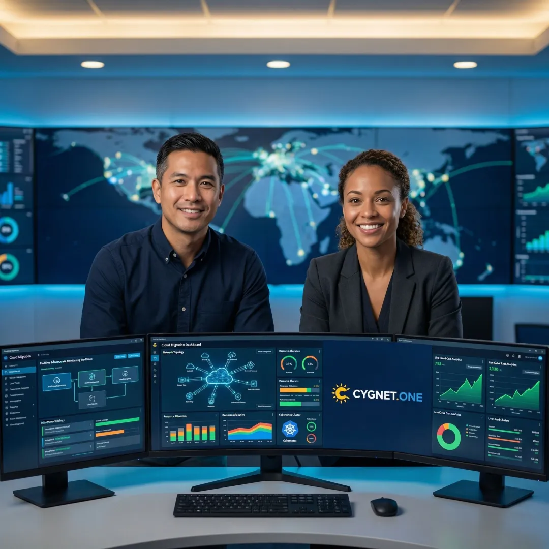 Cloud engineering team executing a structured cloud migration process