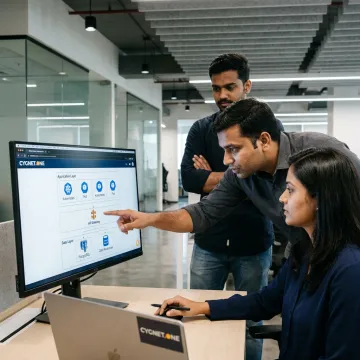 Product engineering team planning software solutions in India