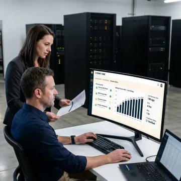 Financial data backup dashboard