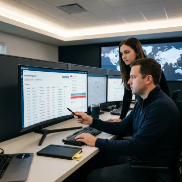SOC analyst investigating a security alert
