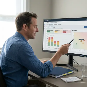 Compliance consultant mapping healthcare security controls