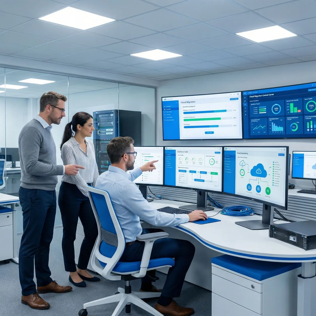 Cloud migration process being executed by enterprise IT consultants