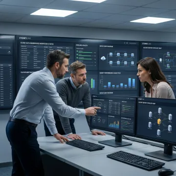 Enterprise team planning a cloud data warehouse migration