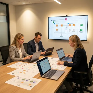 Cloud consulting team planning enterprise migration