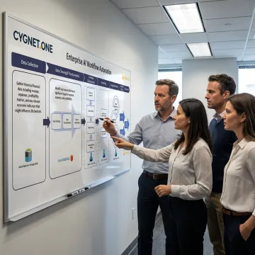 AI development team planning an enterprise implementation
