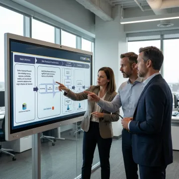 Consultants planning an enterprise data warehouse modernization process