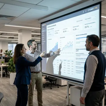 Enterprise predictive analytics consulting dashboard