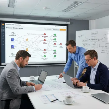 Consultants mapping data migration readiness process