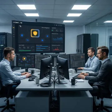 Managed IT operations team monitoring enterprise systems