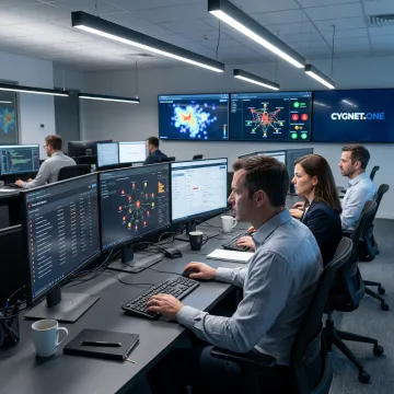 Security operations center monitoring cyber threats