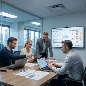 Cloud migration consultants planning enterprise infrastructure