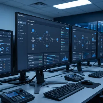 Autonomous AI agents managing enterprise workflows