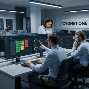 DevOps engineers monitoring cloud infrastructure dashboards