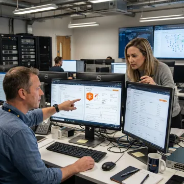 Engineers implementing AWS security automation
