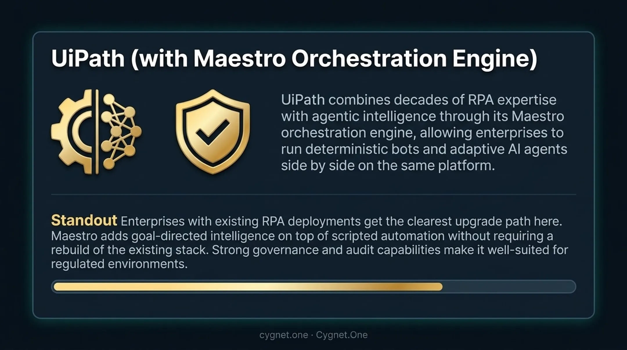 Enterprise RPA and agentic AI hybrid automation platform orchestration dashboard interface