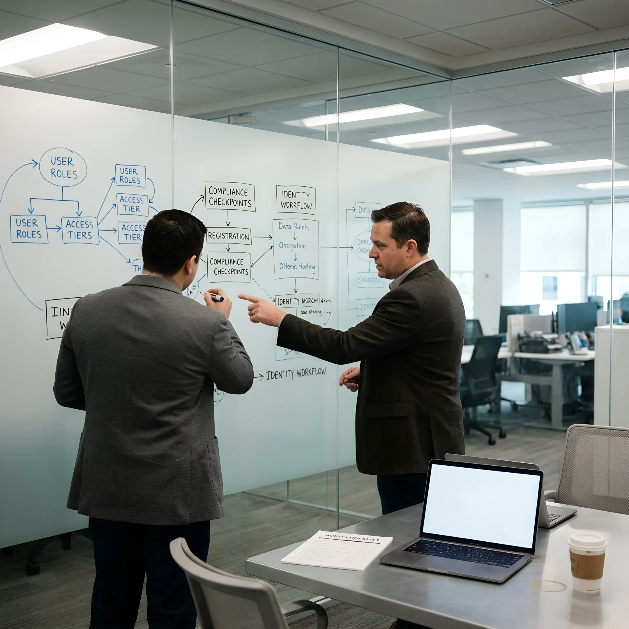 Security consultants planning IAM implementation