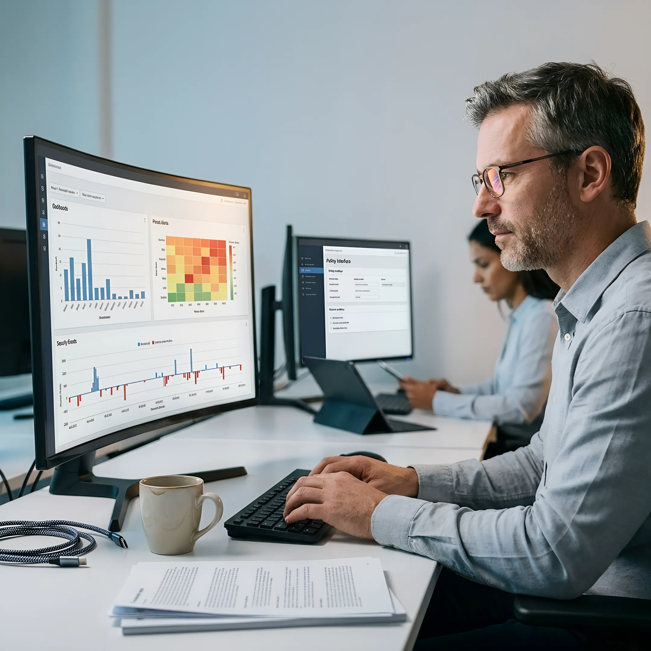 Security team reviewing enterprise risk controls