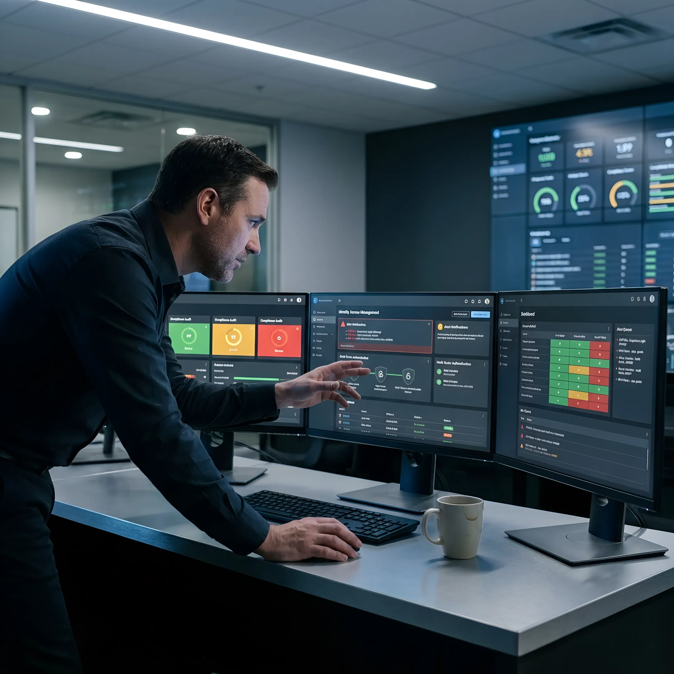Service access management dashboard for enterprise security