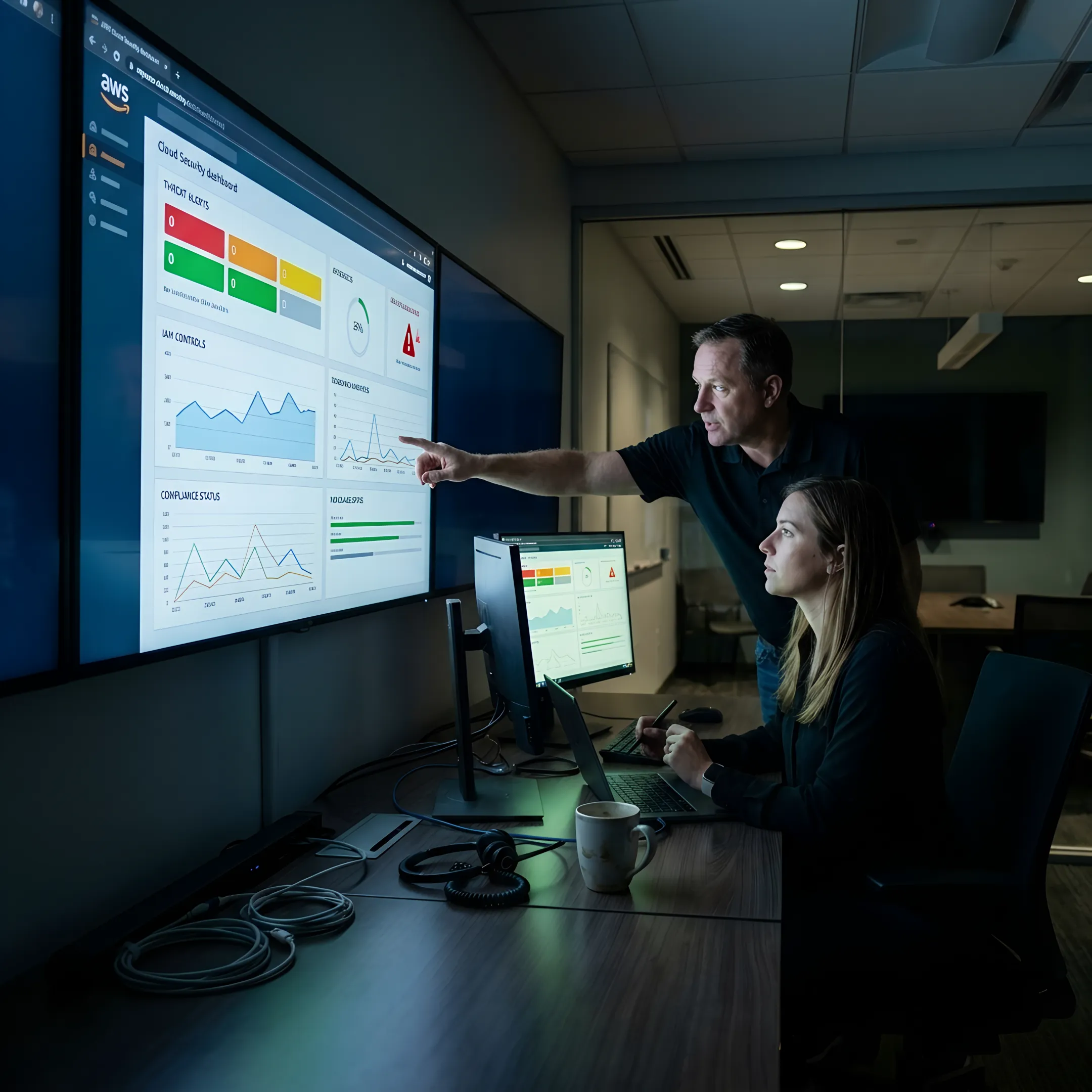 AWS cloud security automation dashboard