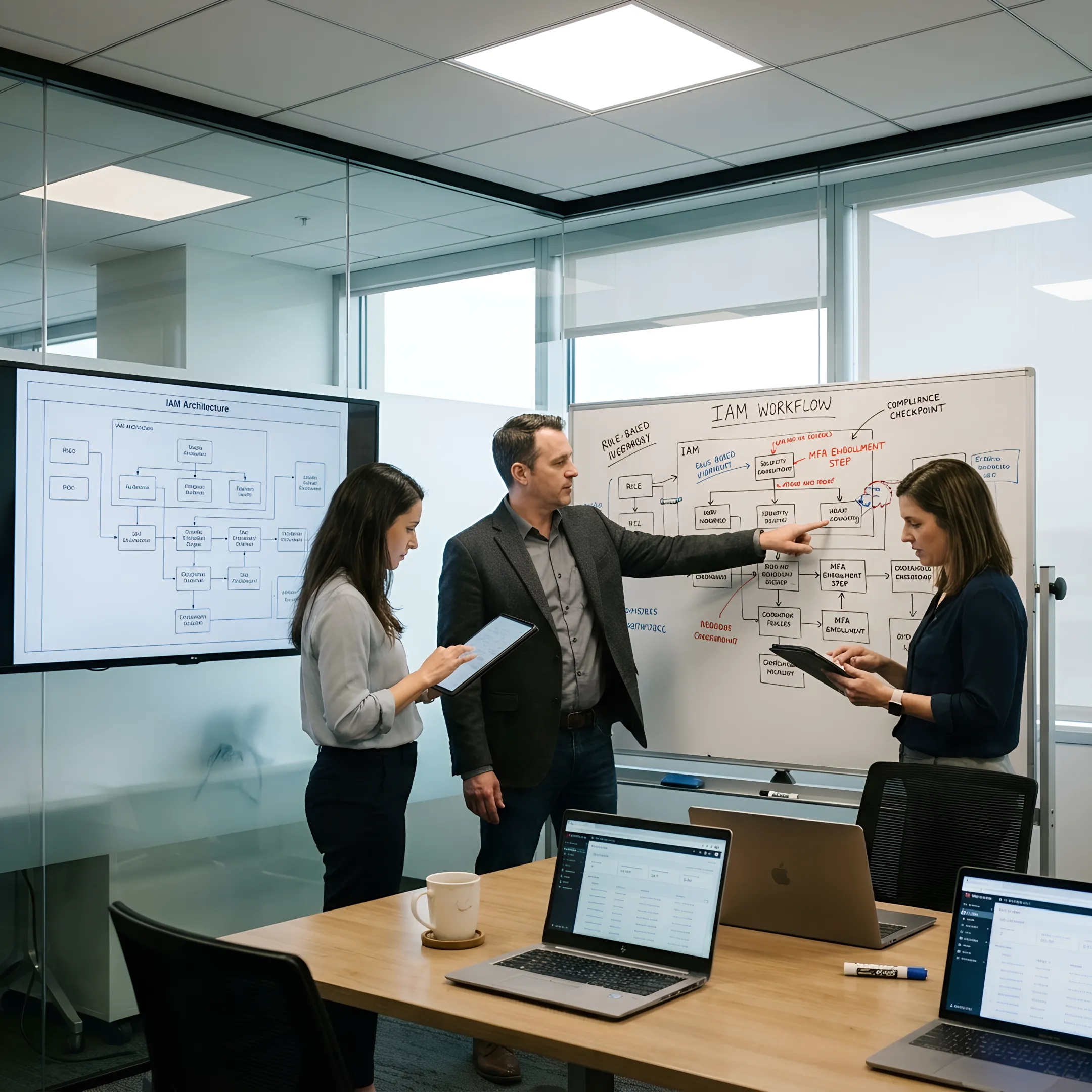 IAM implementation team mapping secure access workflows