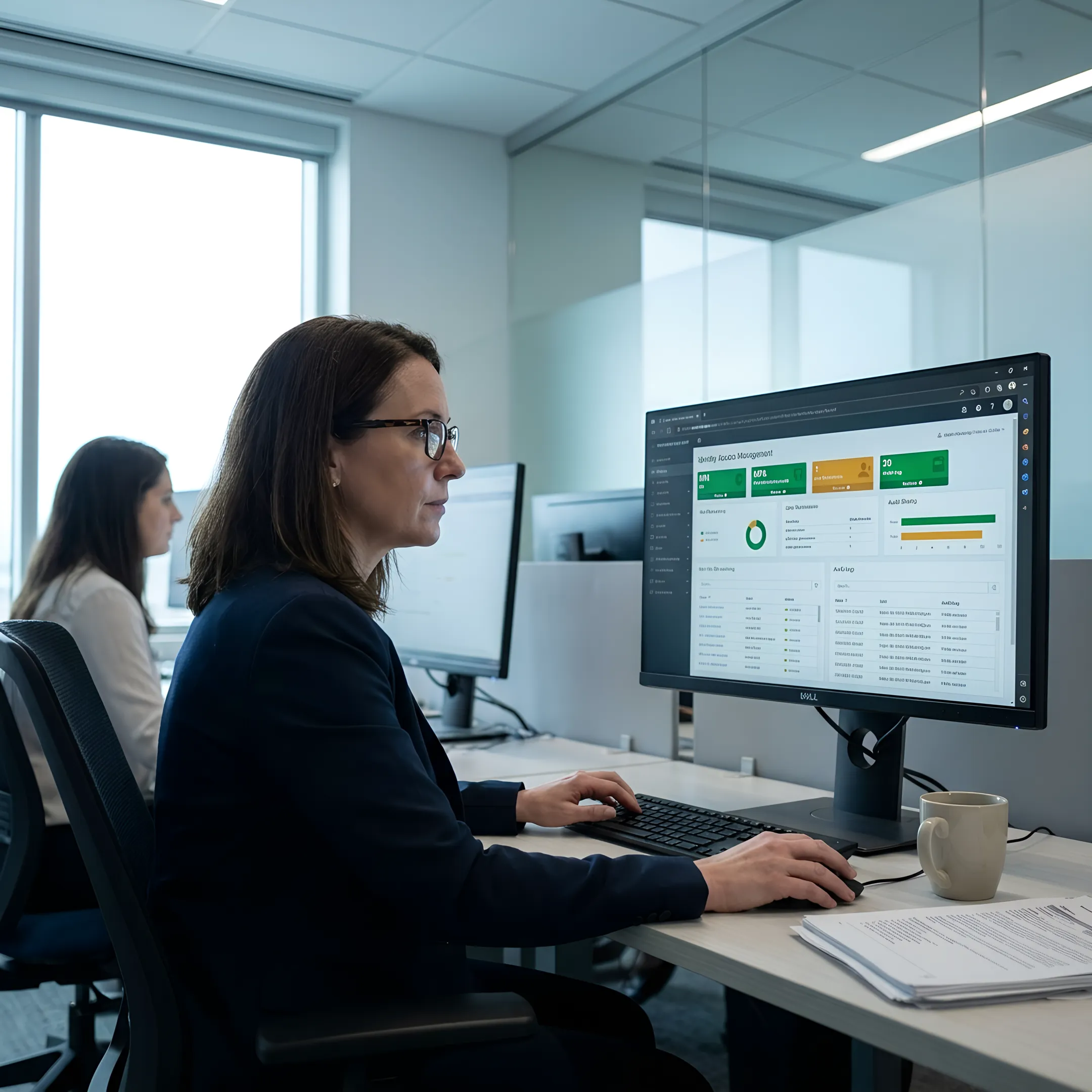 Access management dashboard with secure user authentication