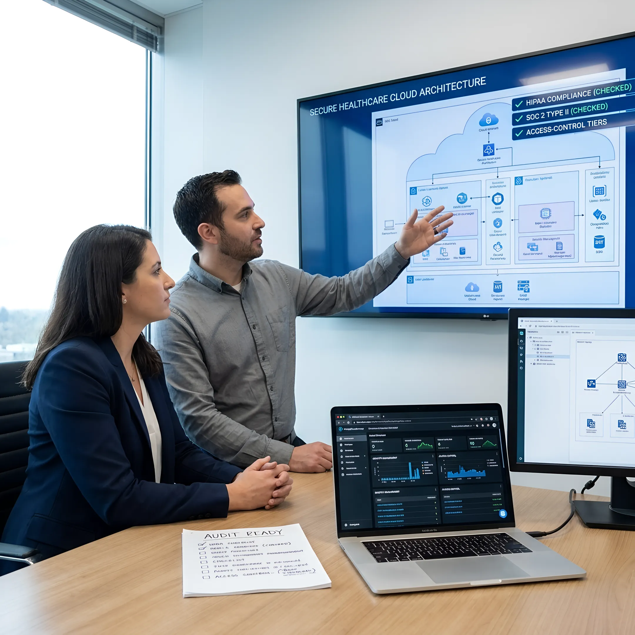 Cloud security implementation process for healthcare