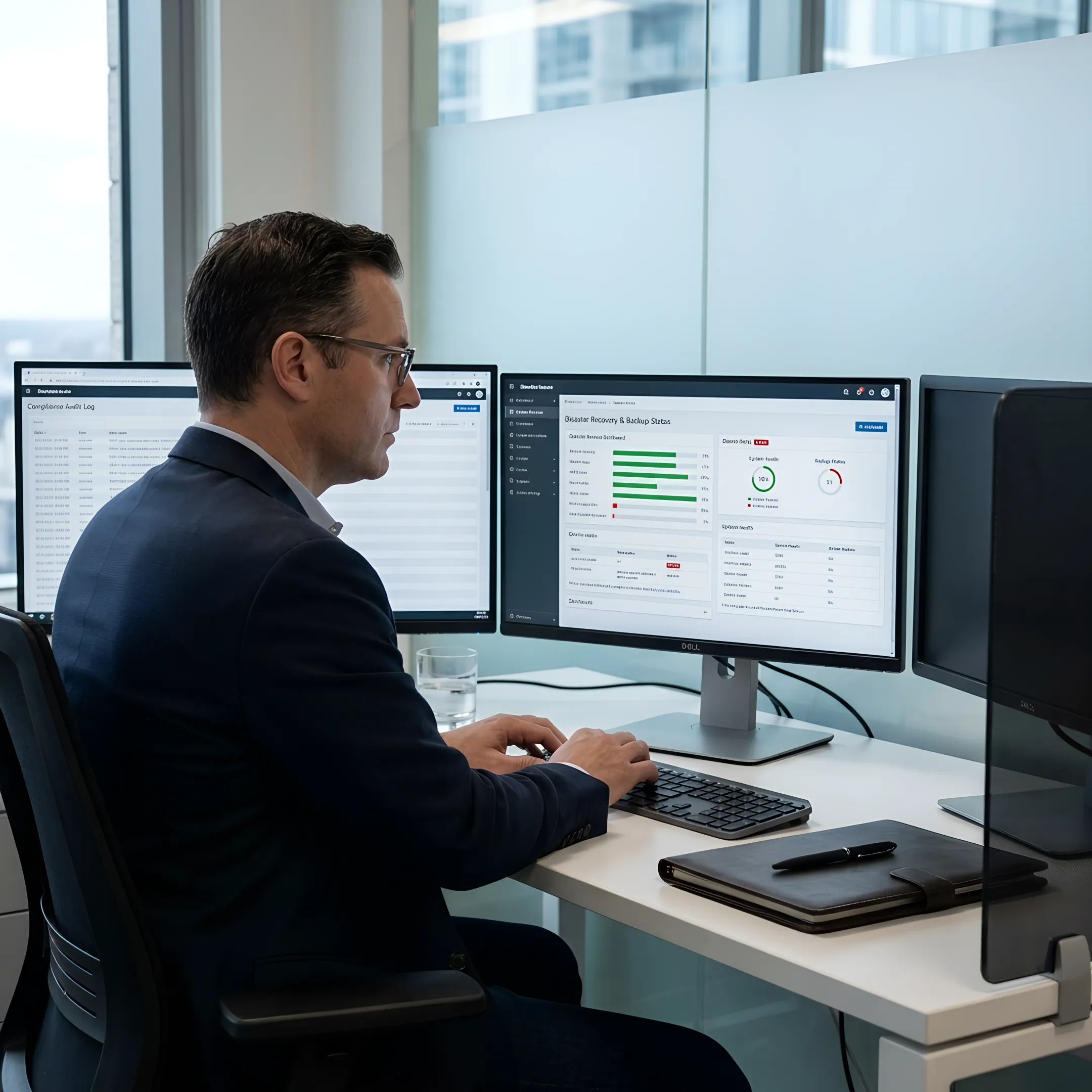 Secure legal IT disaster recovery monitoring
