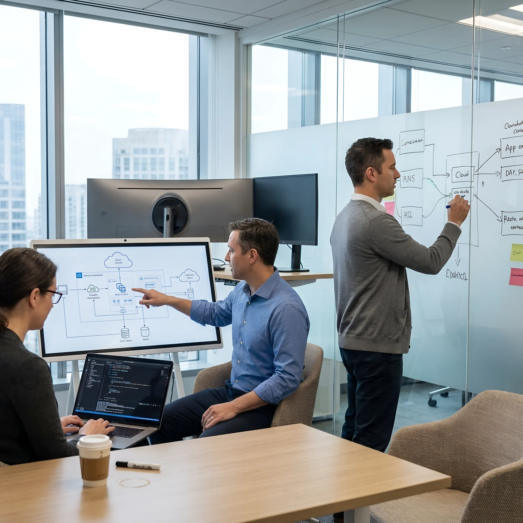 AI development team planning an enterprise implementation