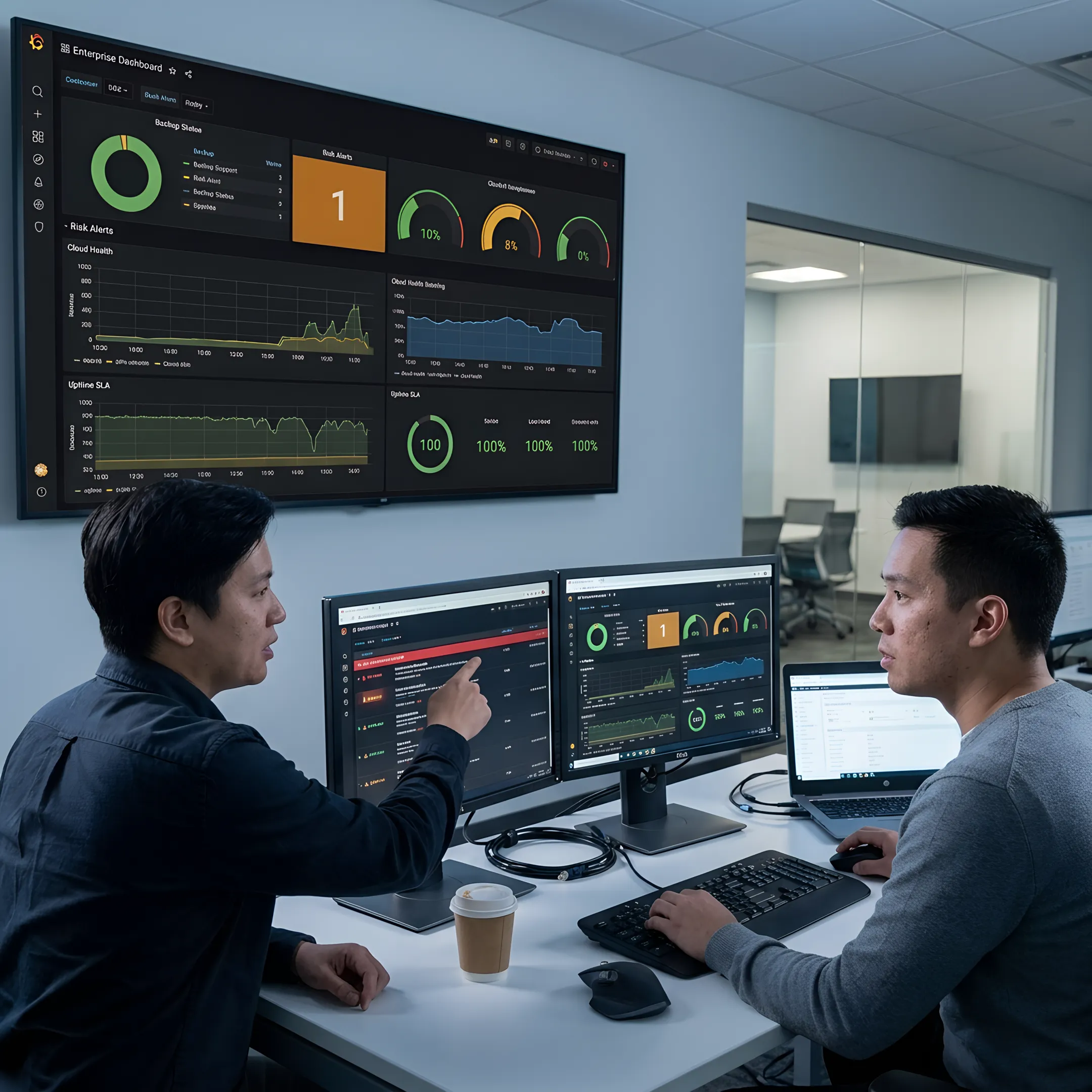 Enterprise business continuity dashboard
