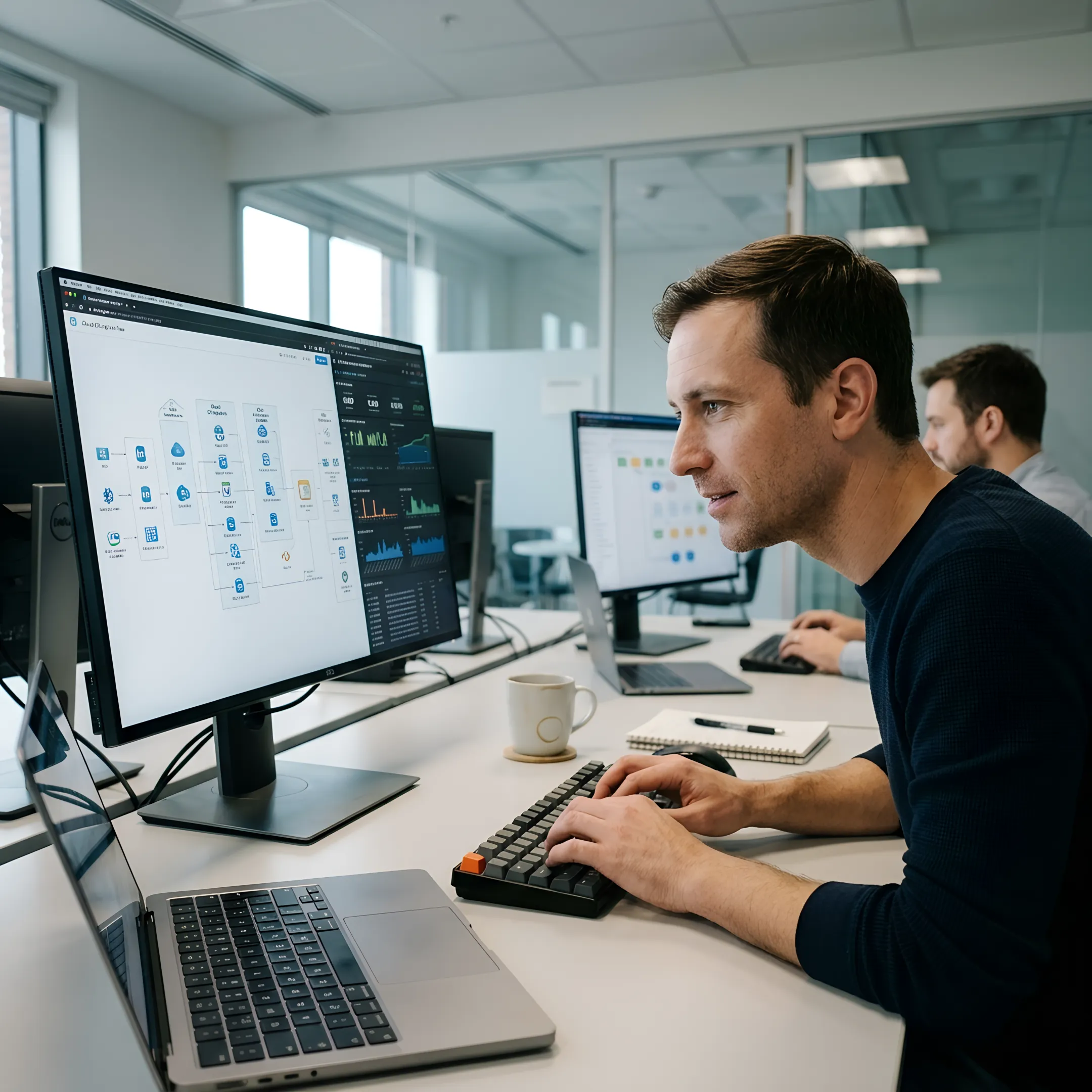 Modern data warehouse architecture dashboard