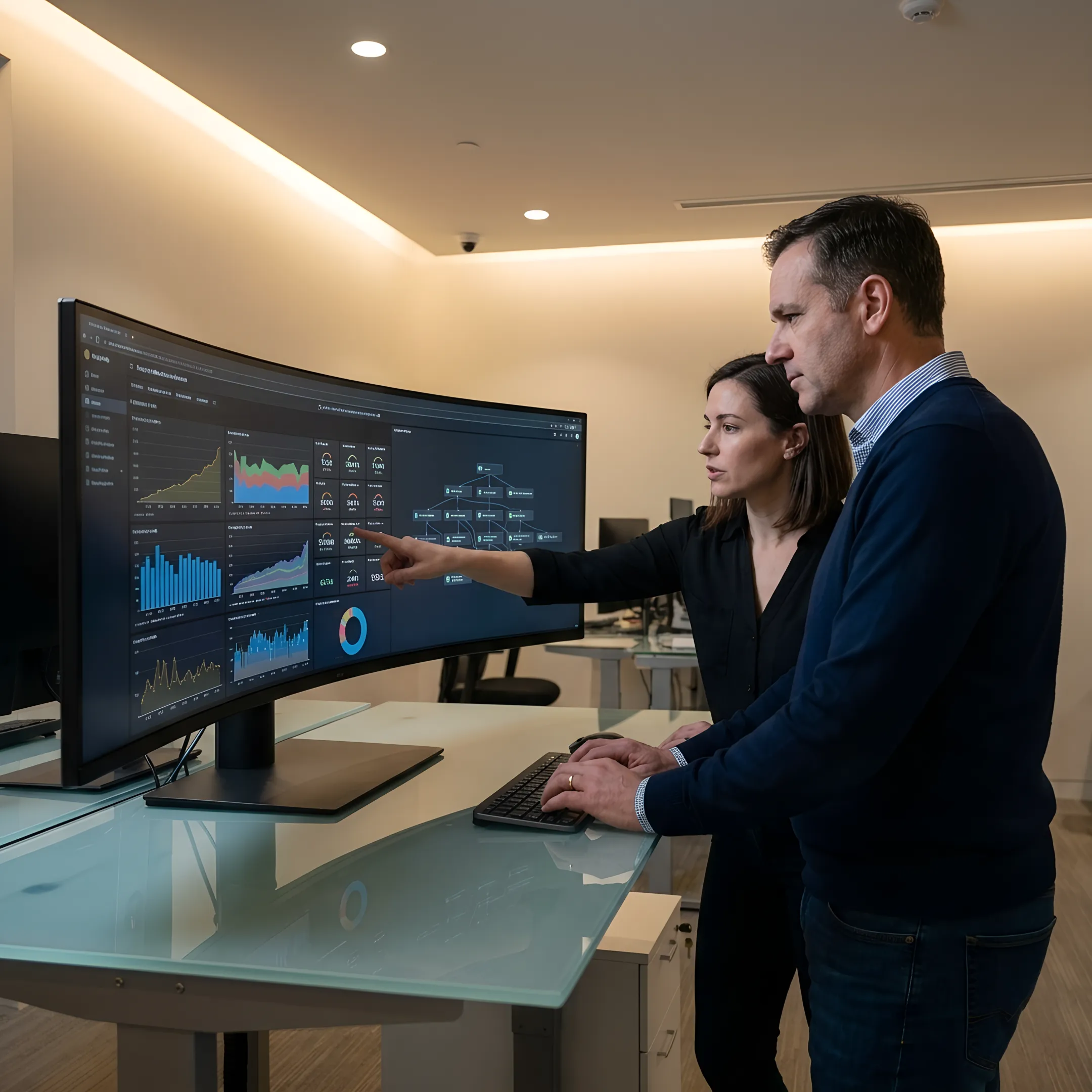 Enterprise data warehouse cloud analytics dashboard