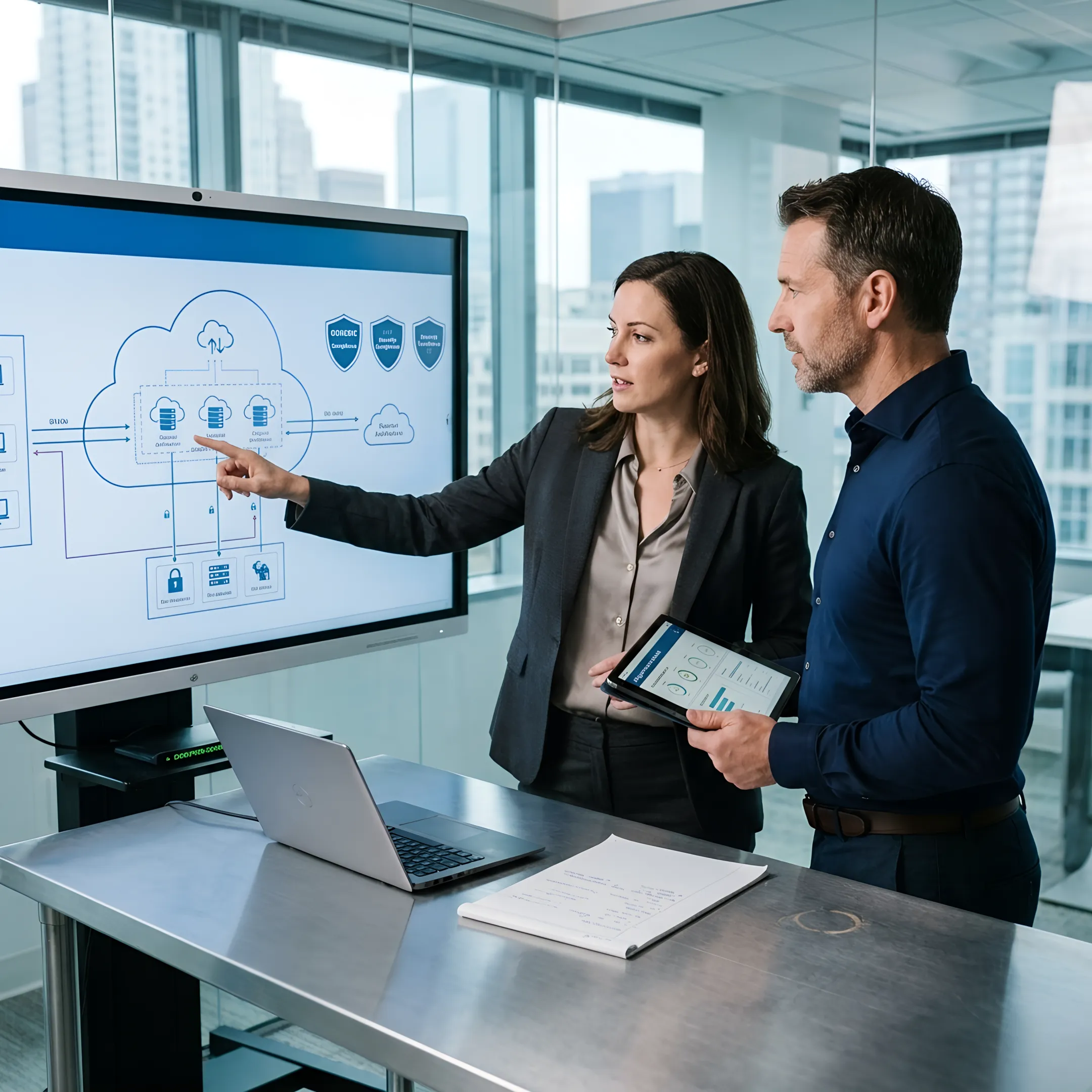 Cloud migration consultants planning enterprise transformation