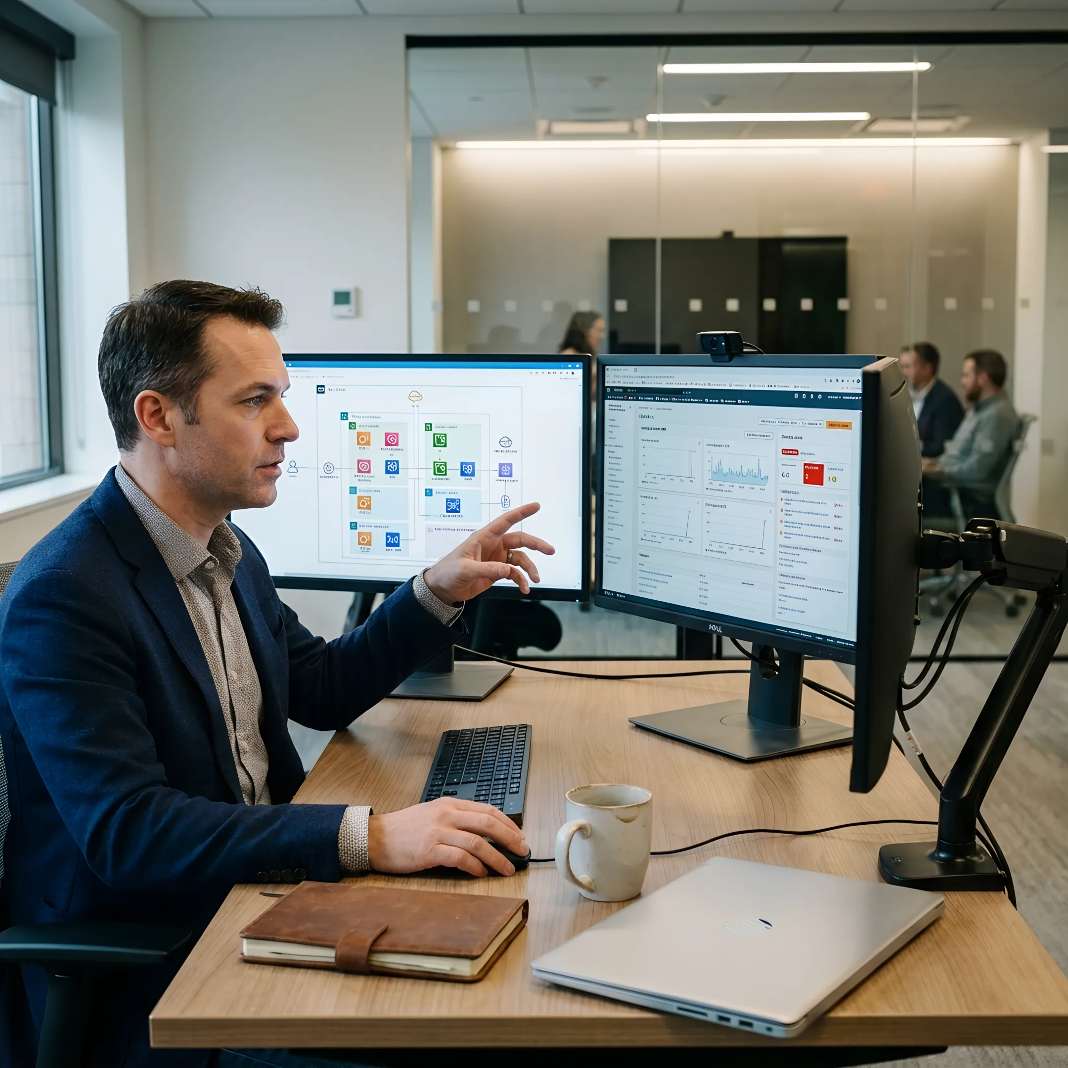 AWS cloud architect conducting a Well-Architected Framework review on a dashboard