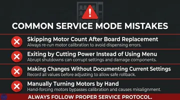 Four common vending machine service mode mistakes operators should avoid