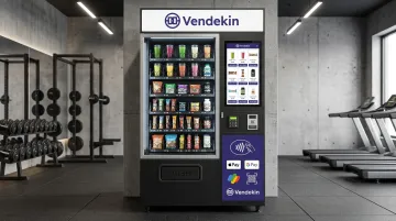 Vendekin touchscreen combo vending machine with cashless payment interface display